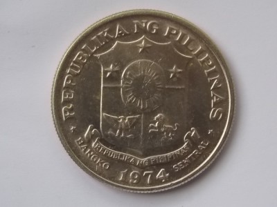 1 PISO 1974 FILIPINE foto