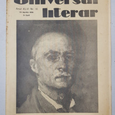 REVISTA 'UNIVERSUL LITERAR', ANUL XLVI, NR. 16, 13 APRILIE 1930