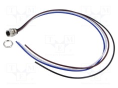 Conector M12 soclu mamă 4 pini 16A 63V IP67 drept cablu 0.5m LUTRONIC