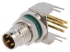 Conector M8 tată 4 pini unghi 90&deg; metal IP68 30V