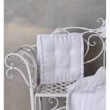 Perna Sezut Bumbac Alb 40x40 cm, Inaltime 8 cm - Decorativa Casa, Confortabila