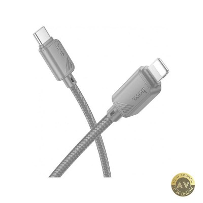 Cablu Date si Incarcare USB-C - Lightning HOCO X113 27W 1m Gri foto