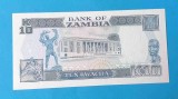 Bancnota veche Zambia 10 Kwacha - UNC