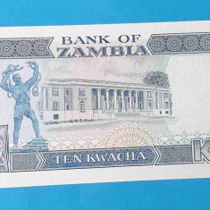 Bancnota veche Zambia 10 Kwacha - UNC