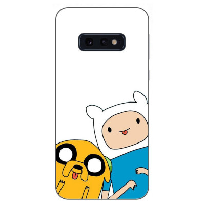 Husa compatibila cu Samsung Galaxy S10e Silicon Gel Tpu Model Finn and Jake Tongues foto