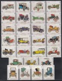 Umm-Al-Qiwain 1969 - Automobile clasice, Set 27 timbre din 1969, serii diferite, MNH