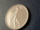 50 lire 1954 , stare aUNC/UNC [poze]. Discount conform descriere [10 - 20 %. Vezi descrierea.]., Europa