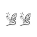 Cumpara ieftin Cercei argint 925, JW760, model fluture, placati cu rodiu