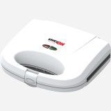 Sandwich maker Vision Chef VSM750A, 750 W, 2 felii, Placi metalice cu invelis antiaderent, Alb