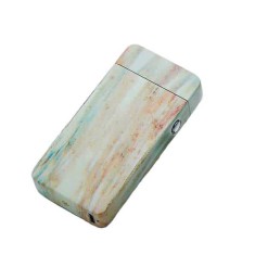 Bricheta electrica Edman Marble cu incarcare USB, Verde