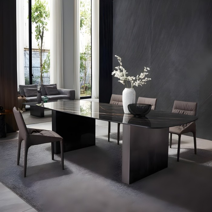 MASA DINING 629 1600x800x750 NEGRU