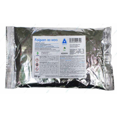 Folpan 80WDG 150 gr fungicid contact Adama (vita de vie, mar, prun, ceapa, cartofi, hamei, tomate rasad) foto