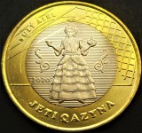 Cumpara ieftin Moneda exotica bimetal 100 TENGE - KAZAHSTAN, anul 2020 *cod 1123 = Sul&yacute; &Aacute;iel