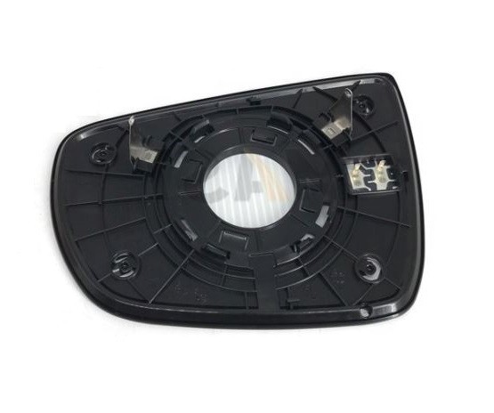 Geam oglinda exterioara cu suport fixare Kia Carens, 03.2013-2019, partea Dreapta, incalzit; sticla convexa; geam cromat, Aftermarket