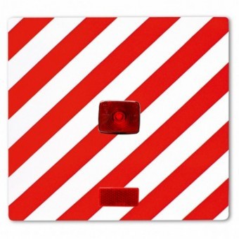 Placa gabarit cu iluminare rosu 40X40cm L foto