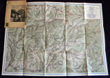 Muntii Rodnei cu harta mare 64 x 47,5 cm - colectia &rdquo;Muntii nostri&rdquo; anii 50