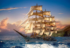 Puzzle Castorland - 1500 de piese - Sailing at Sunset foto