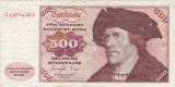 GERMANIA Deutsche Bundesbank 500 DM Mark Marci 1977 F