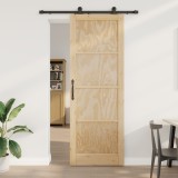 Ușă glisantă vidaXL cu set de hardware &#039;ORKDAL&#039;din lemn masiv de pin, Ușă de interior vidaXL &#039;ORKDAL&#039;83x232x4 cm din lemn masiv de pin