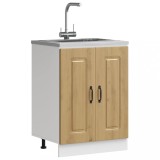 vidaXL Dulap de bază pentru chiuvetă &bdquo;Kalmar&rdquo; Stejar Artisan Lemn