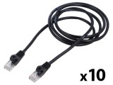 Cablu Patch U/UTP 5e 1,5m 26AWG CCA PVC Negru, Lanberg