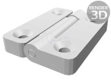 Balama tehnopolimer neagră cu blocare 49,5mm x 65mm