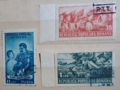 Romania 1951 Lp 279 Pionieri serie ștampilata foto