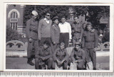 bnk foto Grup de militari in fata garii Ramnicu Sarat 1965