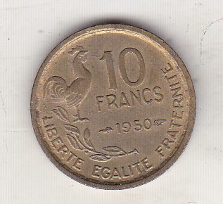 bnk mnd Franta 10 franci 1950 foto