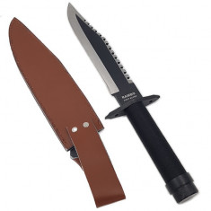 Cutit Maceta Rambo First Blood, 6mm grosime, 36 cm, teaca, busola