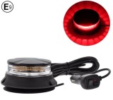 24 LED 24W Lumina de avertizare Stroboscopica Girofar Lampa Magnetica Rosu 115mm 12V 24V E9