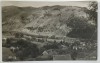 BRAN , VEDERE GENERALA , CASE DIN COMUNA SI DRUMUL CATRE CASTEL , CARTE POSTALA , INTERBELICA