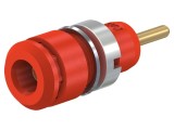 Soclu Banană 2mm 10A 29mm Roșu Aurit Panou