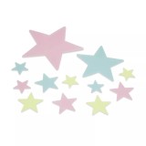 Set 16 Matrite Fosforescente Stele Autoadezive Decor Camera Copii, Refolosibile