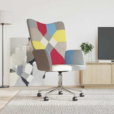 vidaXL Scaun de relaxare, textil, petice 328193 foto