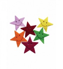 Accesorii pentru activitati senzoriale,stelute,fetru,6 bucati set