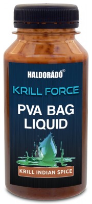 Haldorado - Aditiv KRILL FORCE PVA Bag Liquid 180ml - Krill Indian Spice foto