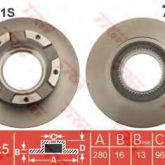 Disc frana FORD TRANSIT platou / sasiu (2006 - 2014) TRW DF4821S