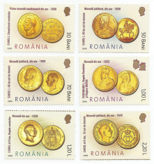 Romania, LP 1710/2006, Istoria monedei romanesti - Monede de aur, MNH foto