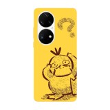 Husa compatibila cu Huawei Mate 40 Pro model Psyduck, Silicon, TPU, Viceversa, Transparent, Carcasa