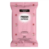 șervețele Umede Intime, Fresh Express, Mușețel, Roz, Set 25 Bucăți, Oem