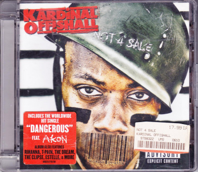 CD Hip Hop: Kardinal Off!shall &amp;ndash; Not 4 Sale ( 2008,original, stare foarte buna ) foto