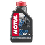 Ulei Motor Motul 3000 20W50, 1L, Semisintetic, Protectie Superiora, Moto 4T, Vascozitate Stabila, Anti-uzura