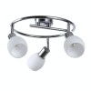Spot Bara Satelite Alb + Crom 3 X E14 40W Circular, Erste