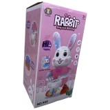 Jucarie iepuras cu toba, lumini si muzica