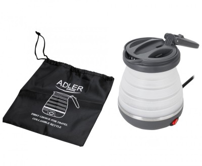 Cana electrica pliabila pentru voiaj, 0.6 l, Adler AD1370uk foto