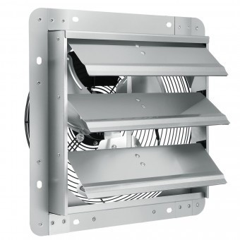 Ventilator evacuare pentru spatii comerciale, sere, depozite, Metal, 50 W, 1650 m&sup3;/h, diametru 356 mm, 60 dB