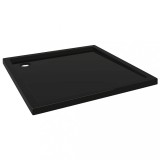 Cumpara ieftin Cadita de dus patrata, negru, 80x80 cm, ABS