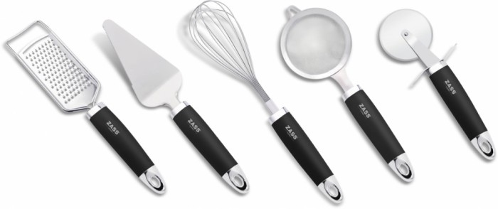 Set 5 ustensile de bucatarie, inox, Zass Gourmet ZG-KT 04 - NOU