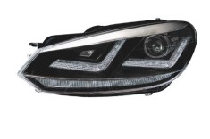 SET 2 FARURI LED PENTRU VW GOLF VI (2008-2012) CROM LEDriving SEMNAL DINAMIC LEDHL102-CM OSRAM 12718 foto